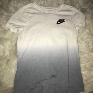 Nike white/gray kids tee